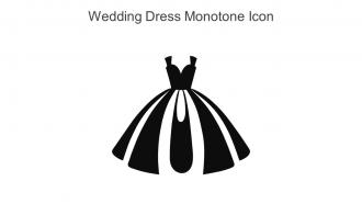 Wedding Dress Monotone Icon In Powerpoint Pptx Png And Editable Eps Format