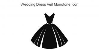 Wedding Dress Veil Monotone Icon In Powerpoint Pptx Png And Editable Eps Format