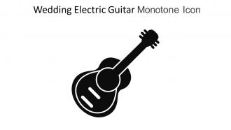 Wedding Electric Guitar Monotone Icon In Powerpoint Pptx Png And Editable Eps Format