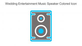 Wedding Entertainment Music Speaker Colored Icon In Powerpoint Pptx Png And Editable Eps Format