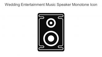 Wedding Entertainment Music Speaker Monotone Icon In Powerpoint Pptx Png And Editable Eps Format