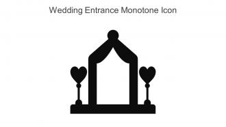 Wedding Entrance Monotone Icon In Powerpoint Pptx Png And Editable Eps Format