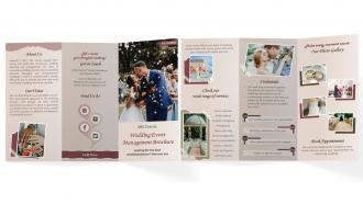 Wedding Event Management Brochure Trifold