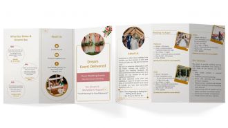 Wedding Event Planner Brochure Trifold