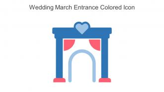 Wedding March Entrance Colored Icon In Powerpoint Pptx Png And Editable Eps Format