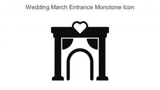 Wedding March Entrance Monotone Icon In Powerpoint Pptx Png And Editable Eps Format