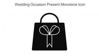 Wedding Occasion Present Monotone Icon In Powerpoint Pptx Png And Editable Eps Format
