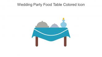 Wedding Party Food Table Colored Icon In Powerpoint Pptx Png And Editable Eps Format