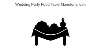 Wedding Party Food Table Monotone Icon In Powerpoint Pptx Png And Editable Eps Format