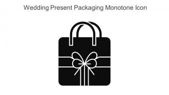 Wedding Present Packaging Monotone Icon In Powerpoint Pptx Png And Editable Eps Format
