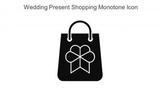 Wedding Present Shopping Monotone Icon In Powerpoint Pptx Png And Editable Eps Format