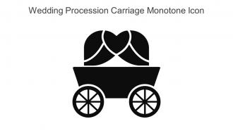 Wedding Procession Carriage Monotone Icon In Powerpoint Pptx Png And Editable Eps Format
