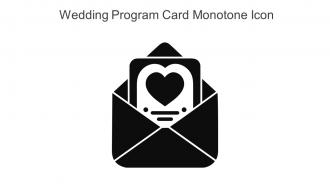 Wedding Program Card Monotone Icon In Powerpoint Pptx Png And Editable Eps Format
