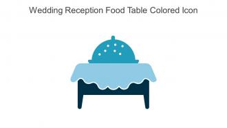 Wedding Reception Food Table Colored Icon In Powerpoint Pptx Png And Editable Eps Format