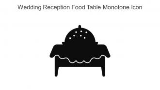 Wedding Reception Food Table Monotone Icon In Powerpoint Pptx Png And Editable Eps Format