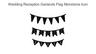 Wedding Reception Garlands Flag Monotone Icon In Powerpoint Pptx Png And Editable Eps Format