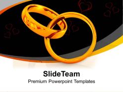 Wedding rings symbol of love powerpoint templates ppt themes and graphics 0313