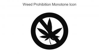 Weed Prohibition Monotone Icon In Powerpoint Pptx Png And Editable Eps Format