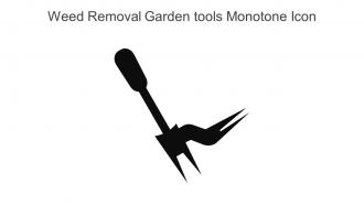 Weed Removal Garden Tools Monotone Icon In Powerpoint Pptx Png And Editable Eps Format