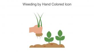 Weeding By Hand Colored Icon In Powerpoint Pptx Png And Editable Eps Format