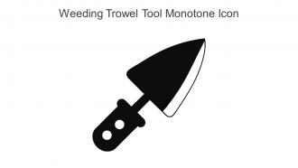 Weeding Trowel Tool Monotone Icon In Powerpoint Pptx Png And Editable Eps Format