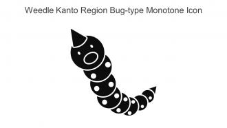 Weedle Kanto Region Bug Type Monotone Icon In Powerpoint Pptx Png And Editable Eps Format