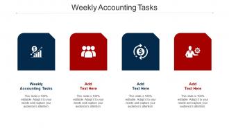 Weekly Accounting Tasks Ppt Powerpoint Presentation Professional Vector Cpb