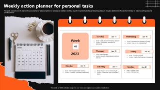 Weekly Action Planner For Personal Tasks