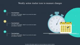 Weekly Action Tracker Icon To Measure Changes