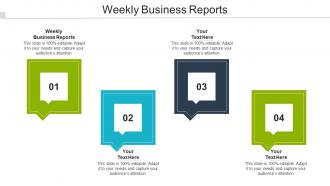 Weekly Business Reports Ppt Powerpoint Presentation Gallery Guide Cpb