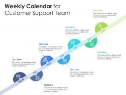 Weekly Calendar For Customer Support Team Infographic Template