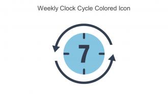 Weekly Clock Cycle Colored Icon In Powerpoint Pptx Png And Editable Eps Format