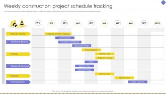 Weekly Construction Project Schedule Tracking Embracing Construction Playbook