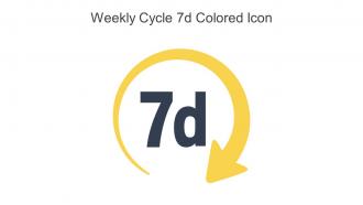 Weekly Cycle 7d Colored Icon In Powerpoint Pptx Png And Editable Eps Format