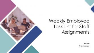 Weekly Employee Task List For Staff Assignments PPT Slides AT Weekly Employee Task List For Staff Assignments PPT Slides AT