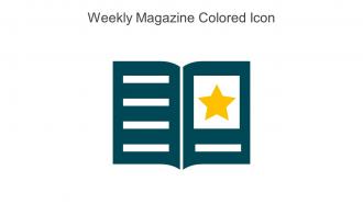 Weekly Magazine Colored Icon In Powerpoint Pptx Png And Editable Eps Format