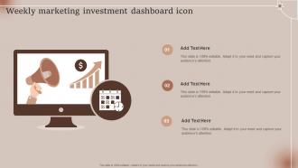 Weekly Marketing Investment Dashboard Icon