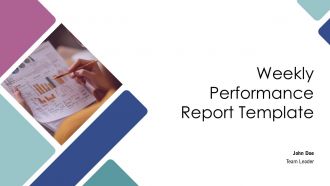 Weekly Performance Report Template PPT Summary AT