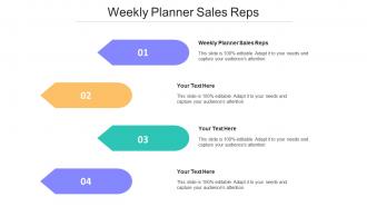 Weekly Planner Sales Reps Ppt Powerpoint Presentation Summary Ideas Cpb
