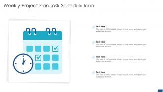 Weekly Project Plan Task Schedule Icon