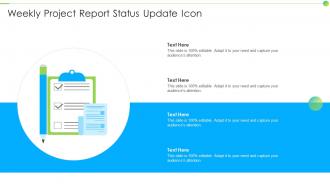Weekly Project Report Status Update Icon