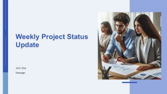 Weekly Project Status Update PPT Sample AT