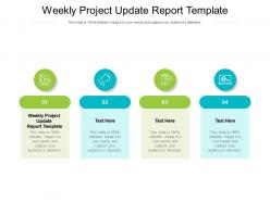 Weekly project update report template ppt powerpoint show design templates cpb
