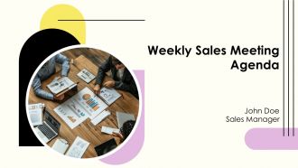 Weekly Sales Meeting Agenda PPT Guidelines AT