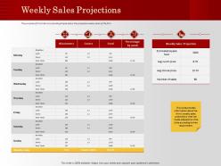 Weekly sales projections daily totals ppt powerpoint presentation icon slide portrait