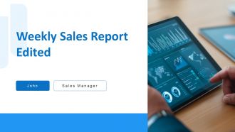 Weekly Sales Report Edited PPT Presentation ACP