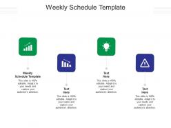 Weekly schedule template ppt powerpoint presentation inspiration summary cpb