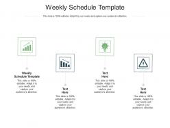 Weekly schedule template ppt powerpoint presentation summary objects cpb