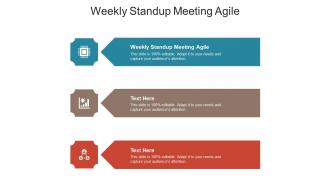 Weekly standup meeting agile ppt powerpoint presentation slides gallery cpb