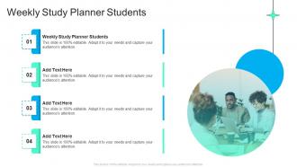 Weekly Study Planner Students In Powerpoint And Google Slides Cpb